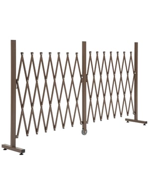 4goodz Outsunny flexibel hekwerk uitrekbaar van 52 405 cm aluminium