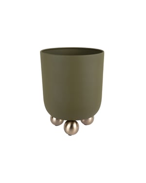 Present Time bloempot estilo medium luxury green