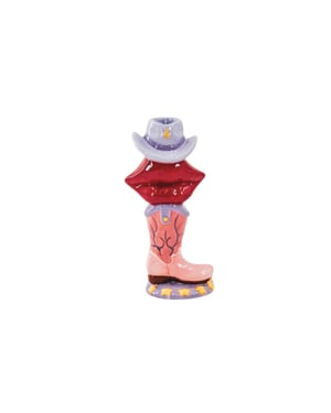 House Vitamin Candle holder- boot/ lip/hat pink/ red/ lilac-10x8x20 cm