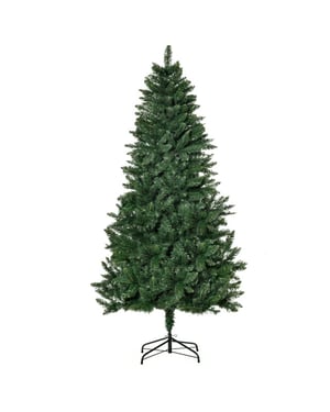 Homcom Kunstkerstboom 180 cm pijnboom kunstmatig, met 724 takken, metalen