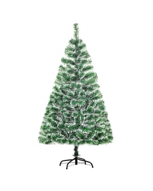 Homcom Kunstkerstboom met witte punten ∅75 x 150 cm /wit