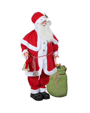 Homcom Kerstman beweegbaar met geluidssensor gelach & muziek 140 cm