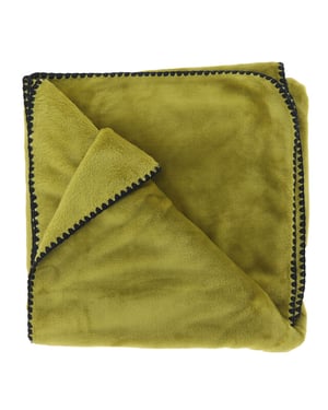 Unique Living plaid jade 140x180cm moss green