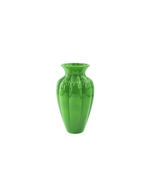 House Vitamin Pleated vase- green- 16,5x16,5x29,5 cm