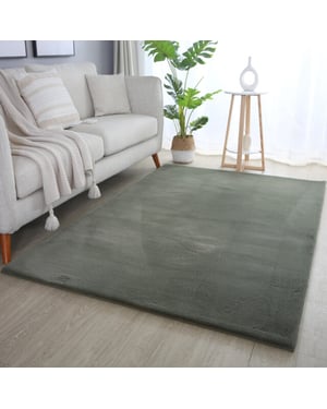 Muratap Pouffy fluffy hoogpolig vloerkleed uni kleur - woonkamer tapijt -