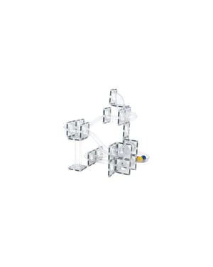MNTL Magnetic tiles knikkerbaan 120-delig transparant