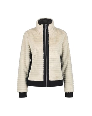 Luhta isolahti fleece sweater met rits dames -