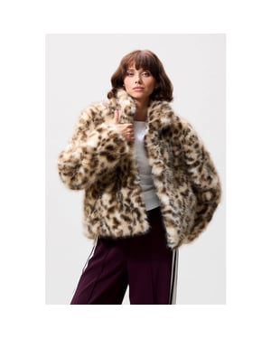 Catwalk Junkie 250227 leopard fur jacket