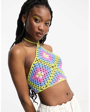 ASOS DESIGN – Virkad halsduk i flera mönster