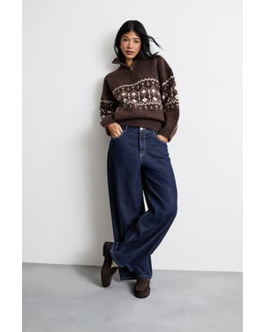 Fairisle Half Zip Jumper