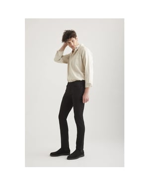 Cup of Joe Ray heren slim-fit jeans stay black