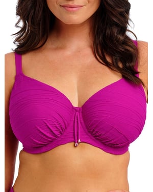 Beach Waves Gathered Full Cup Bikini Top