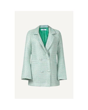 Ambika Tweed ruit blazer