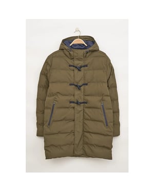 Batela Khaki puffer heren winterregenjas bloemendaal -
