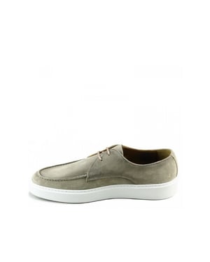 Giorgio 13798 suède veterschoen met witte zool