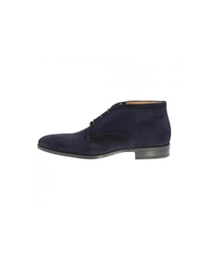 Giorgio 38205 halfhoge suede donker veterschoen