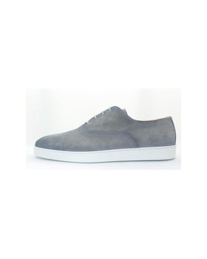 Giorgio 51303 suède veterschoen met witte zool