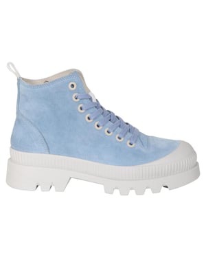 Walk in the Park 5252 suede sneaker licht