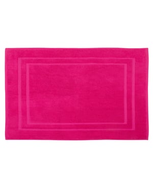 DoubleDry Hotel badmat 50 x 80 cm – 100% katoen – zacht en absorberend – fuchsia