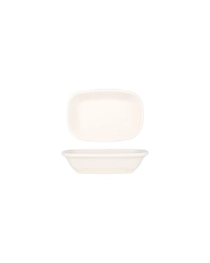 Bonna Serveerschaal gourmet porselein 12x8.5 cm set van 2