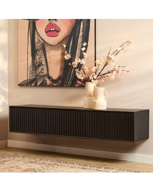 Starfurn zwevend tv meubel madison black 160 cm