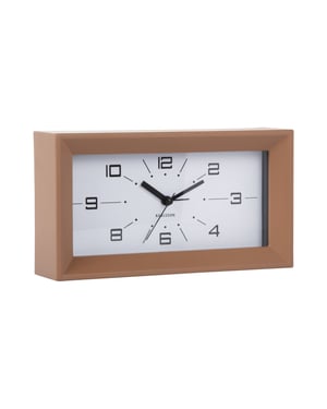 Karlsson wekker lujo rectangle mocha brown & black