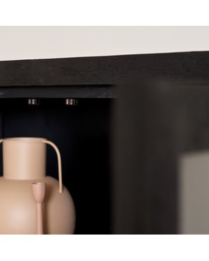 Starfurn vitrinekast boaz black 115 cm