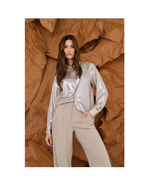 Maicazz Wi25.20.306 ritah blouse sand metal