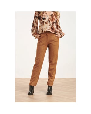 Smashed Lemon 24597 suède aangesloten broek |