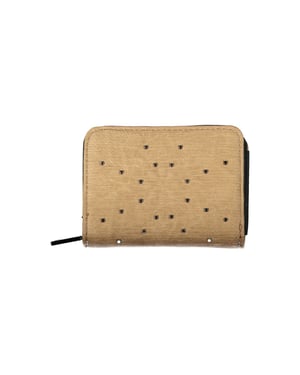 Ritsportemonnee Beige Leer