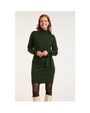 Smashed Lemon 24621 gebreide jurk met hoge hals |
