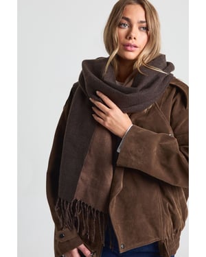 Reversible Tassel Lightweight Blanket Scarf