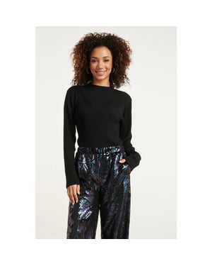 Smashed Lemon 24788 e geribde coltrui met lurex |