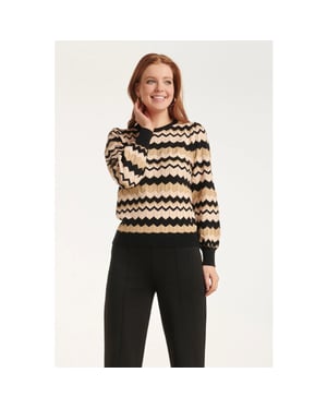 Smashed Lemon 24614 -e zigzag gebreide top |