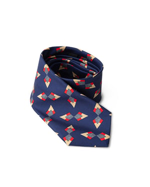 Geometric zijde stropdas moderne stijl