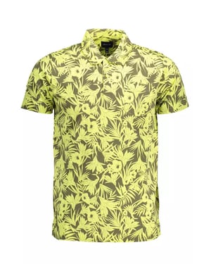Blommig Mönstrad Polo T-shirt Kort Ärmd