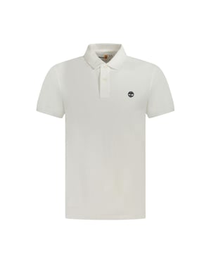 Timberland White Cotton Men Polo Shirt