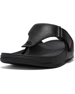 Fitflop Trakk II Leer Heren Sandalen Alle Zwart