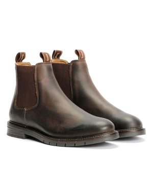 Tower London Haven Leren Heren Donkerbruine Chelsea Boots