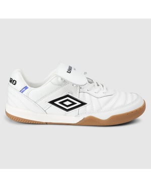 Umbro Speciali TR Leren Witte/Zwarte Sneakers