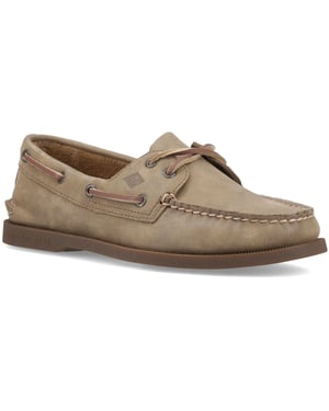 Sperry Authentieke 2 Oog Leer Heren Tan Bootsschoenen