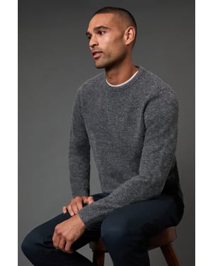 Charcoal Soft Crew Neck Jumper