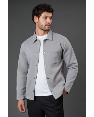 Light Grey Jersey Overshirt