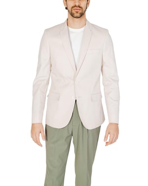 Beige Blazer Casual Stijl