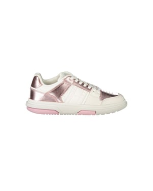 Metallic Laag Top Sneakers Roségoud Stijl