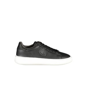 Blauwe Casual Leren Sneakers