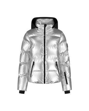Nikkie gstaad metallic ski jacket jack ski dames -