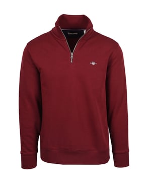 Gant Reg Shield Half Zip Sweat Plumped Red