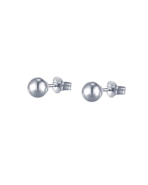Sterling Silver 5mm Ball Stud Earrings