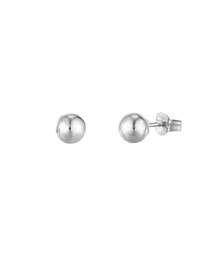 Sterling Silver 6mm Ball Stud Earrings